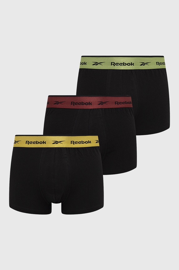 Reebok boxeralsó F8387 (3 db) sima fekete F8387