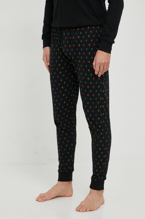 Fila piżama bawełniana czarny FPS1092