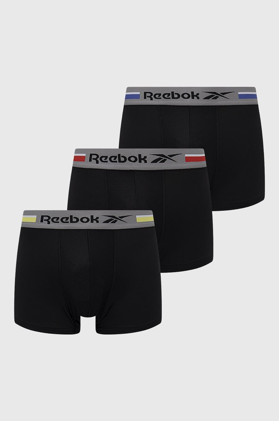 Boxerky Reebok jednofarebný čierna F8370