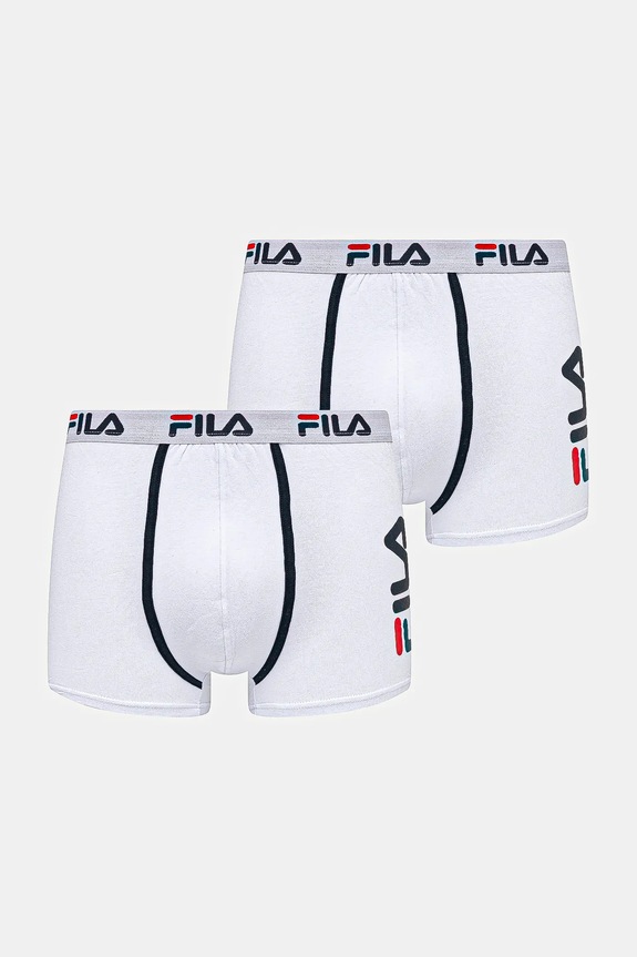 Μποξεράκια Fila 2-pack εφαρμοστό σορτς μπόξερ λευκό FU5040/2