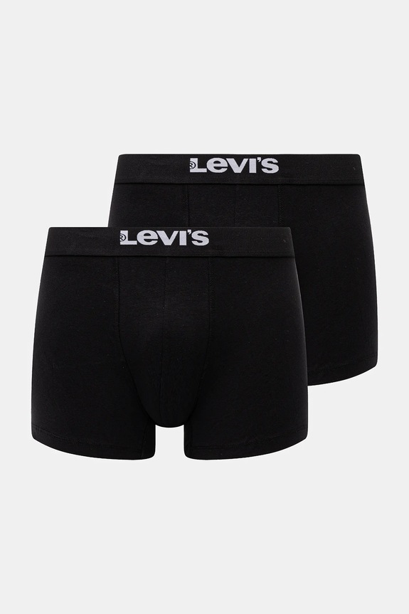 Μποξεράκια Levi's 2-pack εφαρμοστό σορτς μπόξερ μαύρο 37149.0824