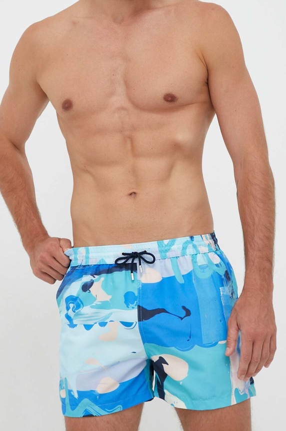 Paul Smith szorty kąpielowe Planet friendly niebieski M1A.239B.K41261