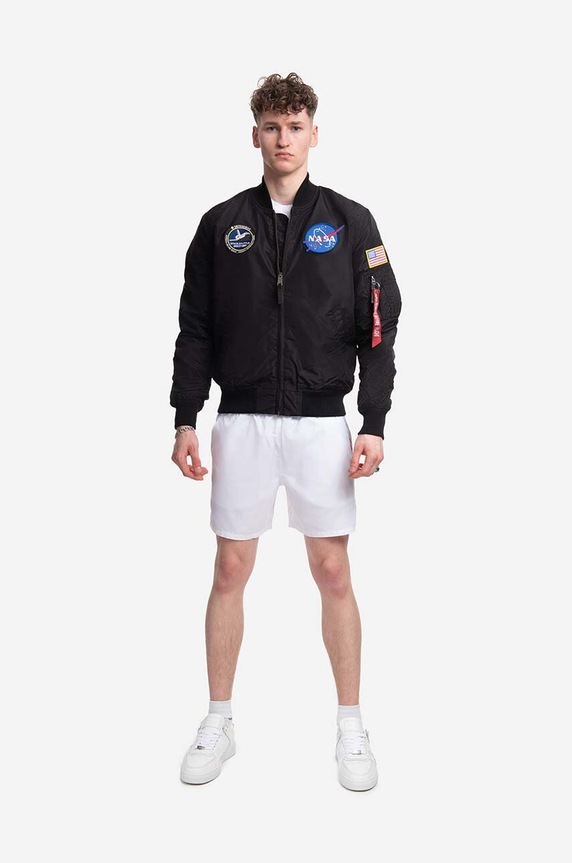 Plavkové šortky Alpha Industries 196931.09 bílá AA00