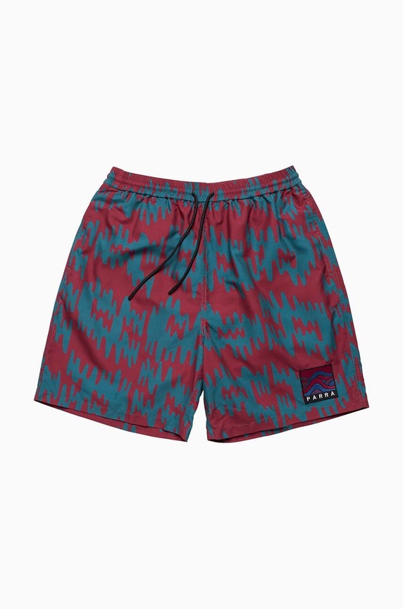 by Parra swim shorts Tremor Pattern multicolor 49131.DEEPRED