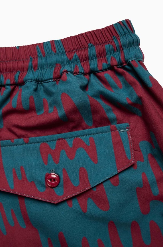 by Parra swim shorts Tremor Pattern 49131.DEEPRED