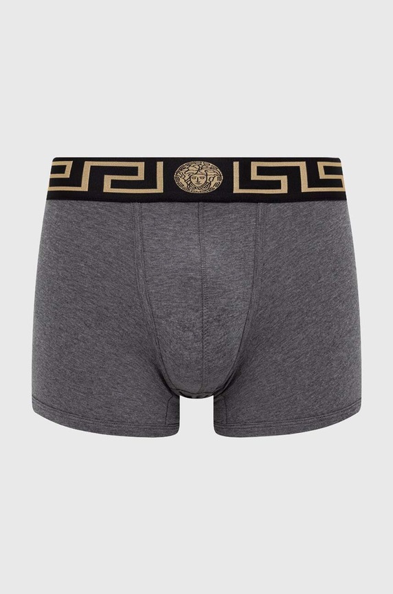 Versace bokserki dzianina szary AU10028