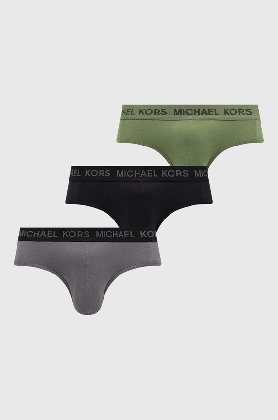 Michael Kors slip 3-pack slipuri verde 6F31N20773