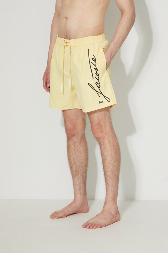 Plavkové šortky Lacoste žltá MH2699