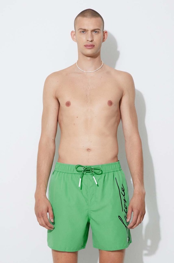 Одежда Купальные шорты Lacoste MH2699 зелёный
