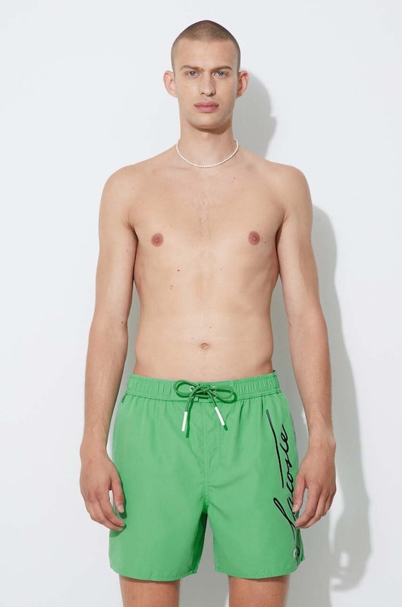 Одежда Купальные шорты Lacoste MH2699 зелёный
