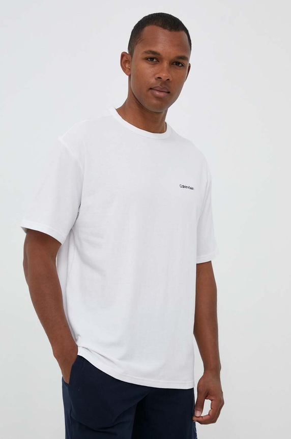 Calvin Klein Underwear t-shirt piżamowy 000NM2298E.NOS biały AA00