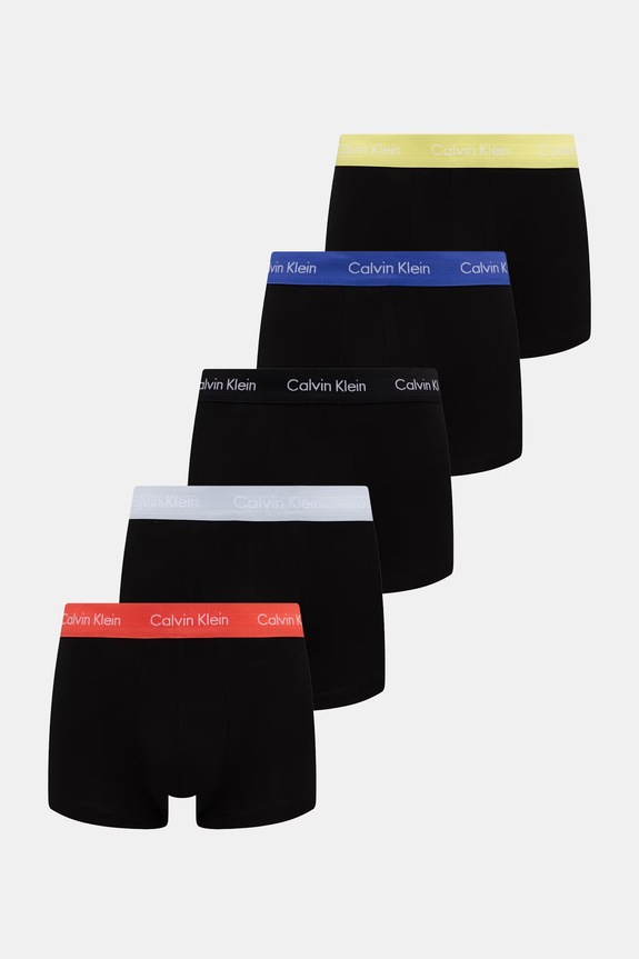Calvin Klein Underwear boxeralsó férfi pamut elasztánnal 5-ös csomag fekete 000NB2734A