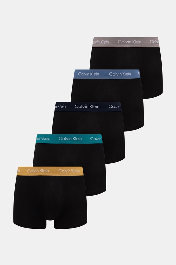 Calvin Klein Underwear férfi boxeralsó pamut elasztánnal 5-ös csomag fekete 000NB2734A