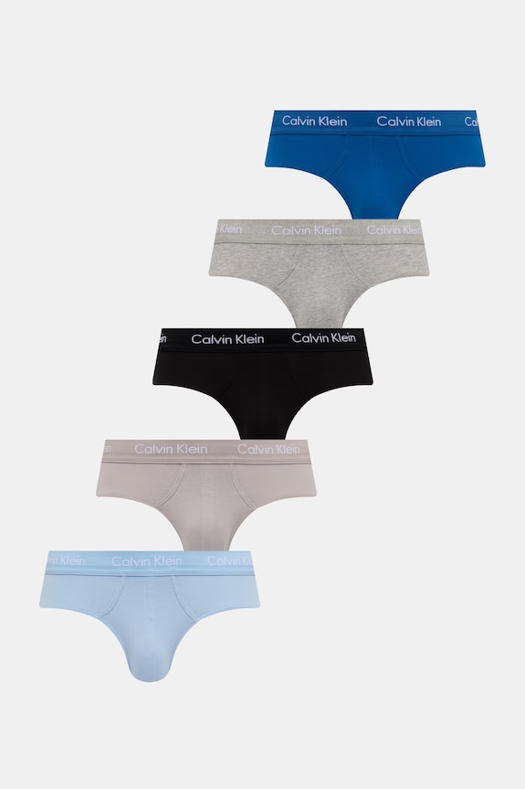 Calvin Klein Underwear slip hlačke moške paket 5 kosov modra 000NB2876A