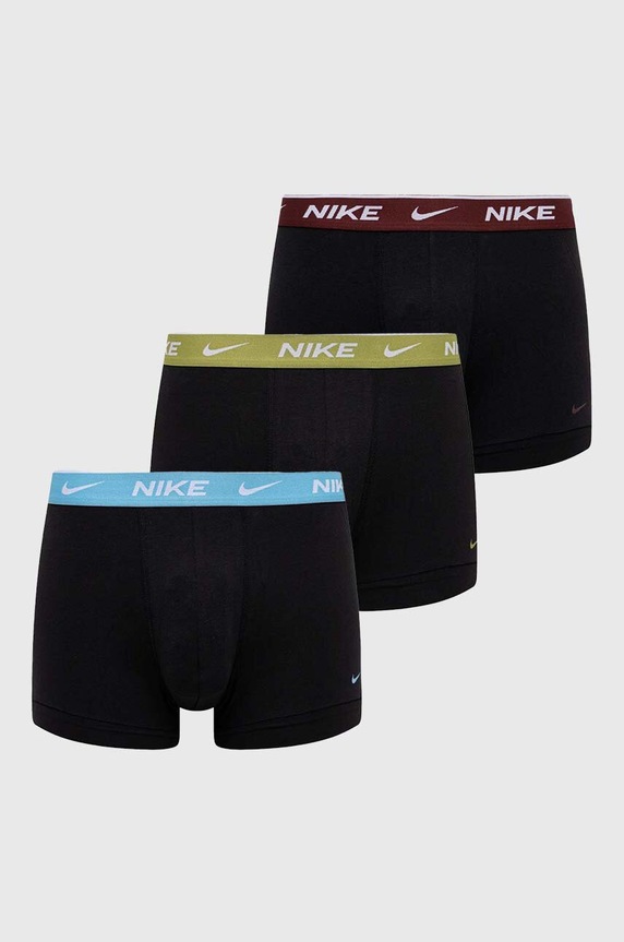 Μποξεράκια Nike 3-pack εφαρμοστό σορτς μπόξερ μαύρο 0000KE1008