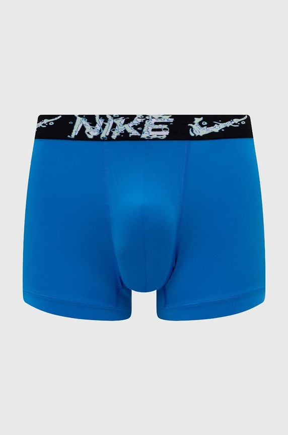 Odzież Nike bokserki dopasowane męskie 3-pack 0000KE1157 zielony