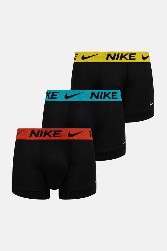 Nike bokserki dopasowane męskie 3-pack nadruk czarny 0000KE1224