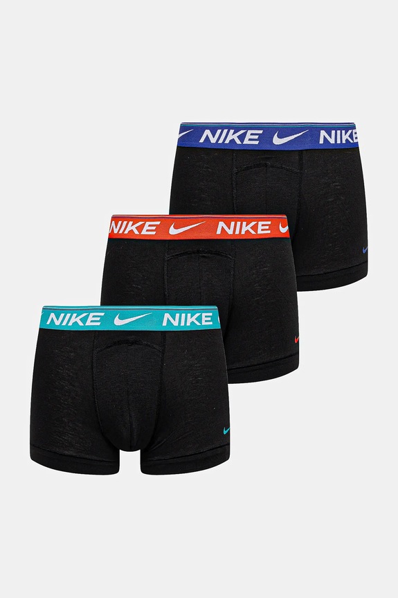 Boxerky Nike 3-pack pletenina černá 0000KE1256