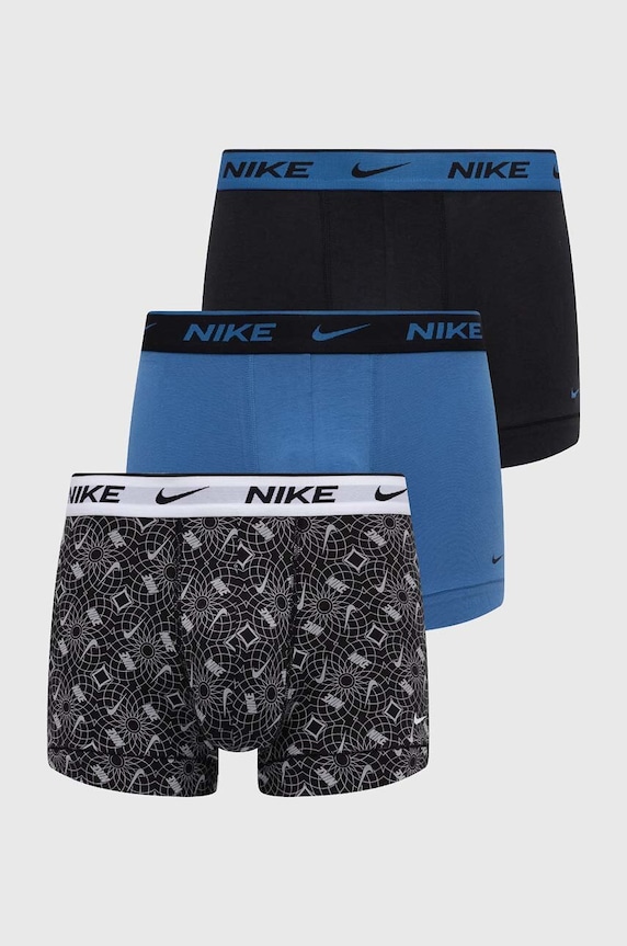 Nike bokserki 3-pack wzorzyste niebieski 000PKE1008