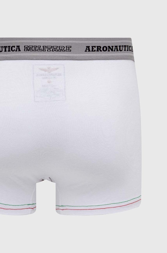 Oblečenie Boxerky Aeronautica Militare 2-pak AM1UBX003 biela