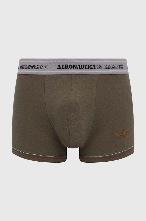 Boxerky Aeronautica Militare 2-pack AM1UBX003 zelená AA00