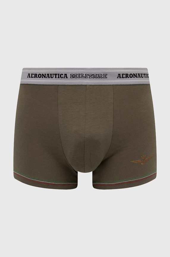 Boxerky Aeronautica Militare 2-pack AM1UBX004 zelená AA00