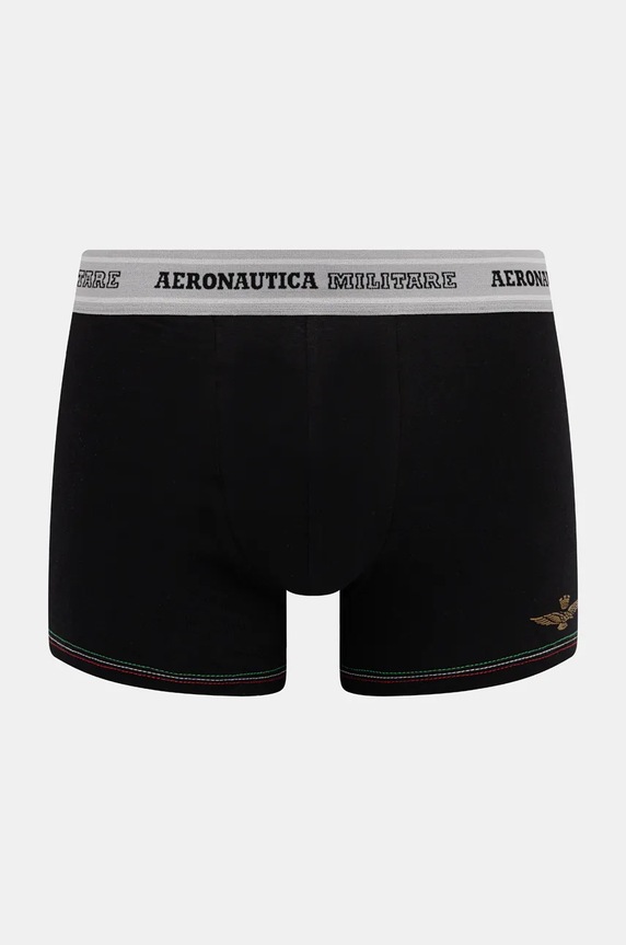 Bokserice Aeronautica Militare 2-pack AM1UBX004 crna AA00