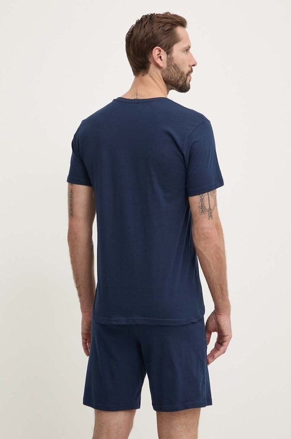 Fila pijama din două piese bărbătească din bumbac FPS1190 bleumarin SS26