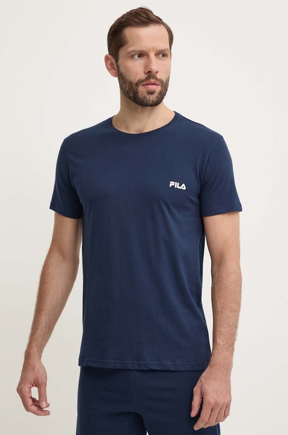 Îmbrăcăminte Fila pijama din două piese bărbătească din bumbac FPS1190 bleumarin