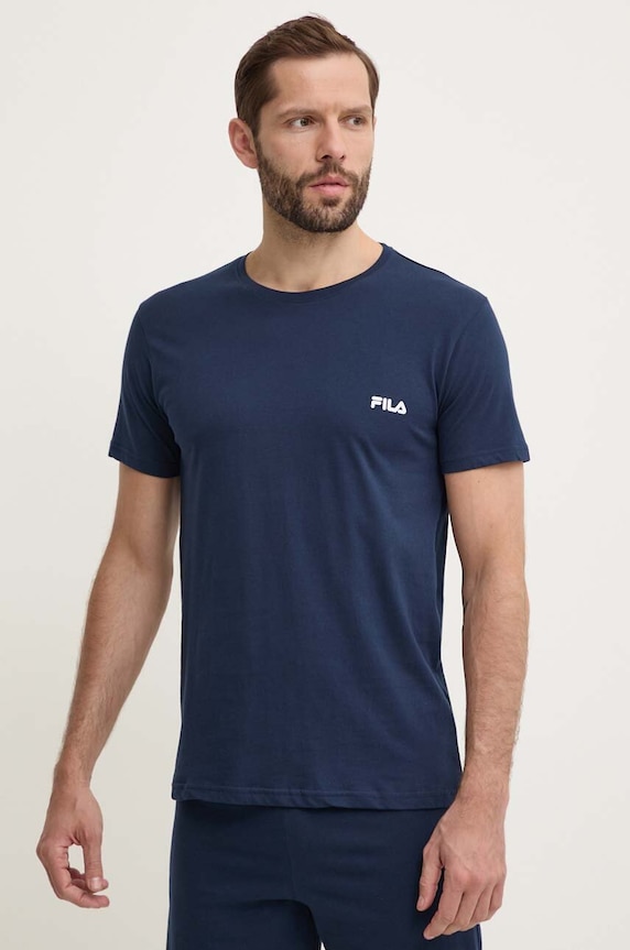 Îmbrăcăminte Fila pijama din două piese bărbătească din bumbac FPS1190 bleumarin