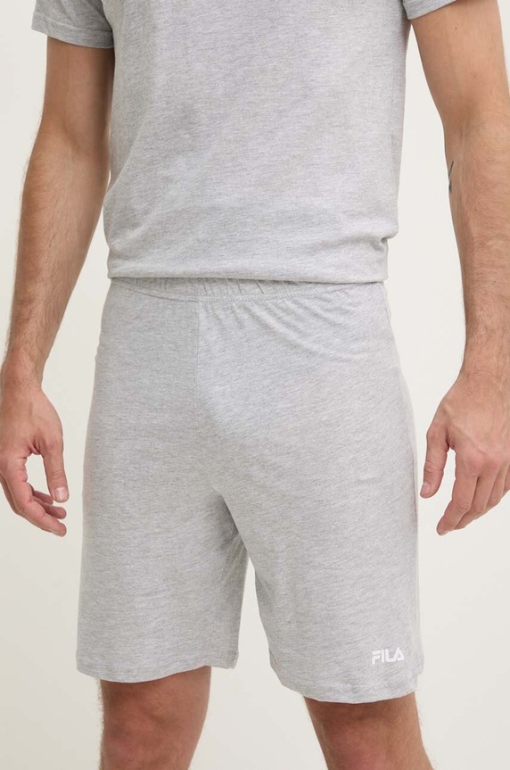Fila dvoudílné pyžamo pánské bavlněné šedá FPS1190