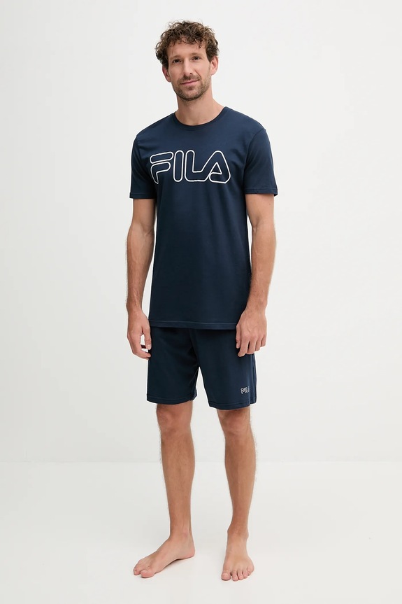 Fila pijama bărbați cu bumbac FPS1191 bleumarin SS26