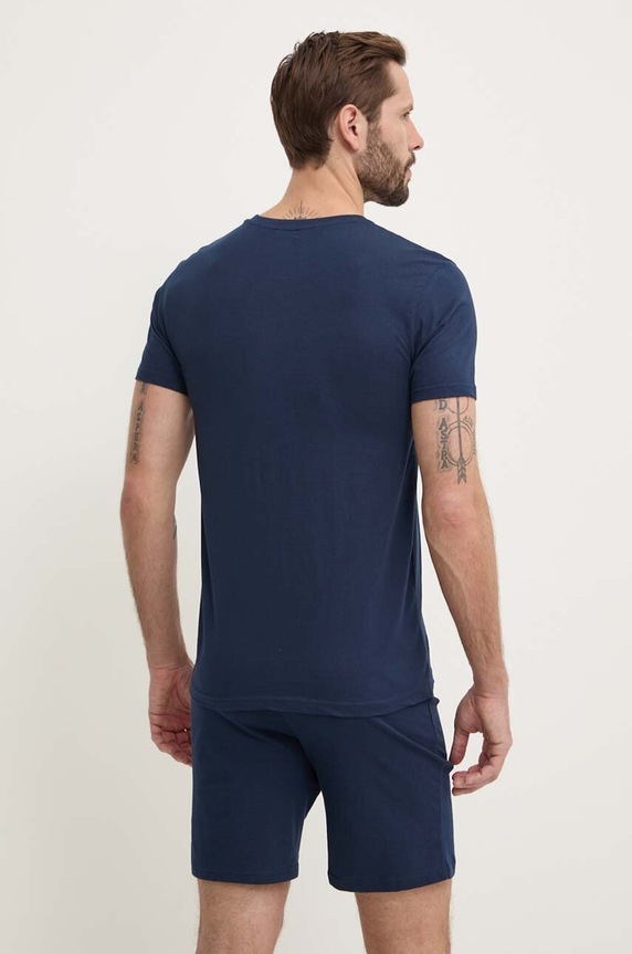 Fila pijama din două piese bărbătească din bumbac FPS1194 bleumarin SS26