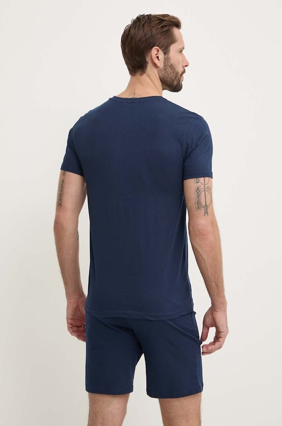 Fila pijama din două piese bărbătească din bumbac FPS1194 bleumarin SS26