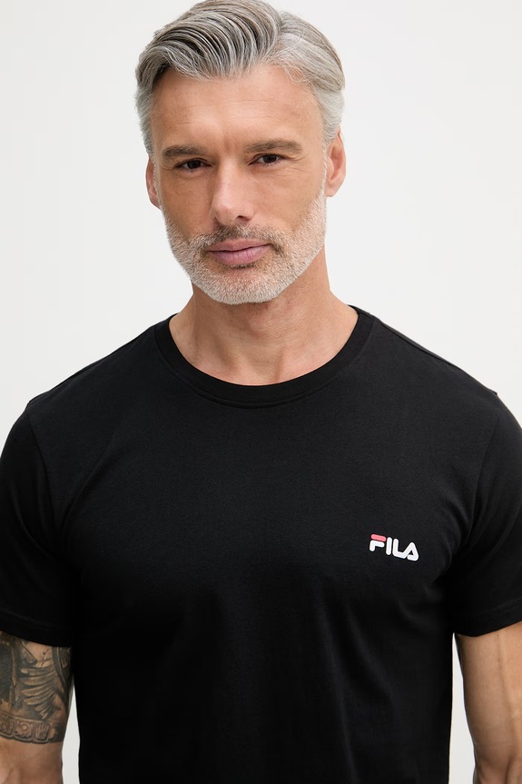 Fila pijama din două piese bărbătească din bumbac FPS1194 negru
