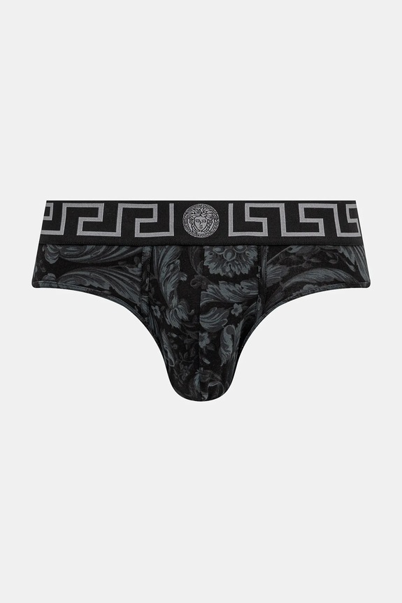 Versace slipy wzorzyste czarny 1001383.1A11188