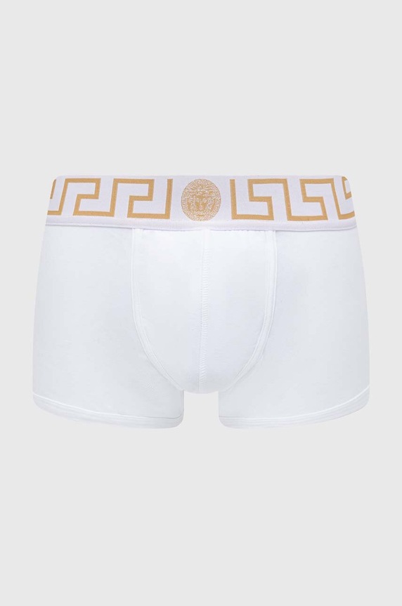 Versace bokserki dzianina biały AU10026.1A10011