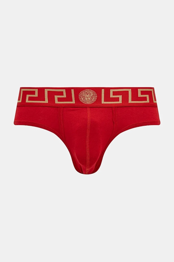 Slipy Versace pletenina červená AU10027.1A10011