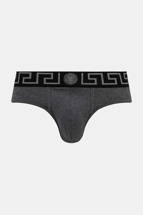 Versace slipy dzianina szary AU10027.1A10011