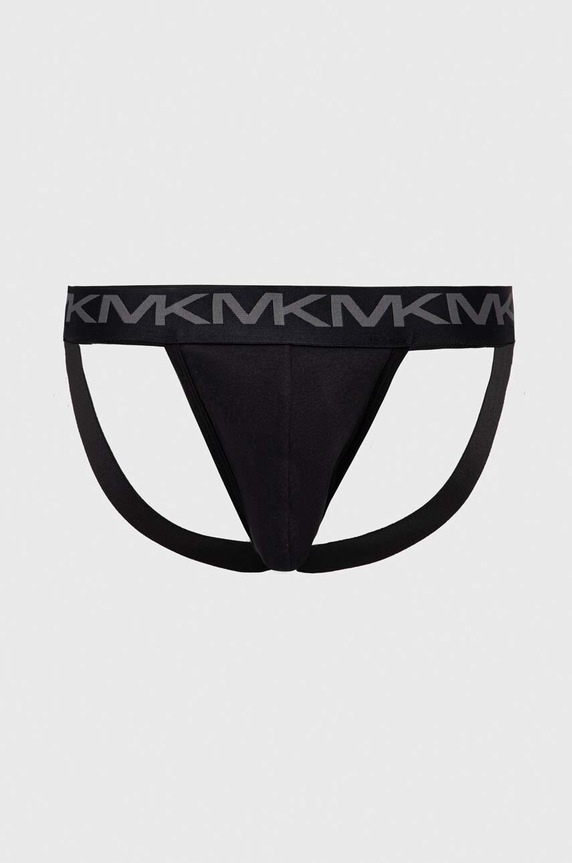 Εσώρουχο jockstrap Michael Kors 3-pack 6BR1J10033 μαύρο AA00