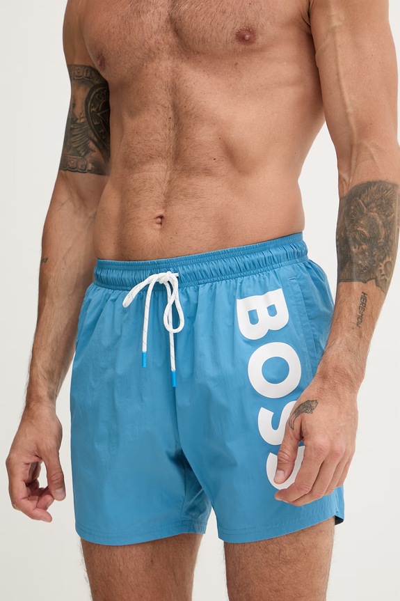 BOSS pantaloni scurți de baie bărbătești Octopus 50514502 albastru AA00