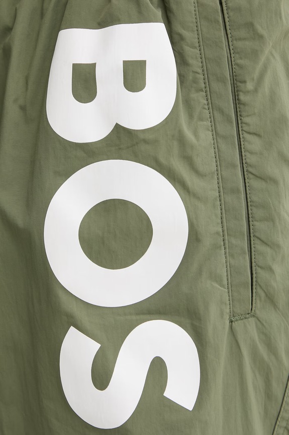 BOSS Pantaloni scurți de baie bărbați Octopus verde 50514502