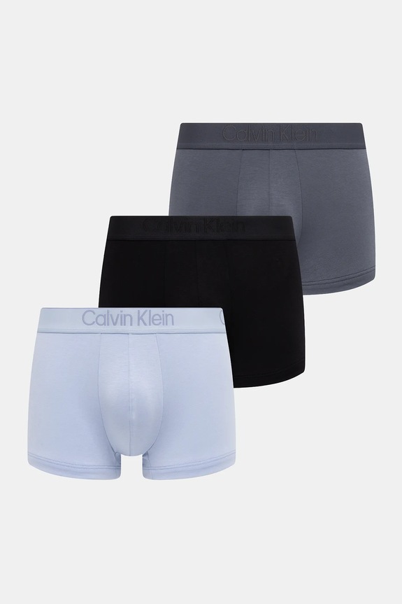 Calvin Klein Underwear boxeri mulați bărbați pachet de 3 boxeri albastru 000NB3651A