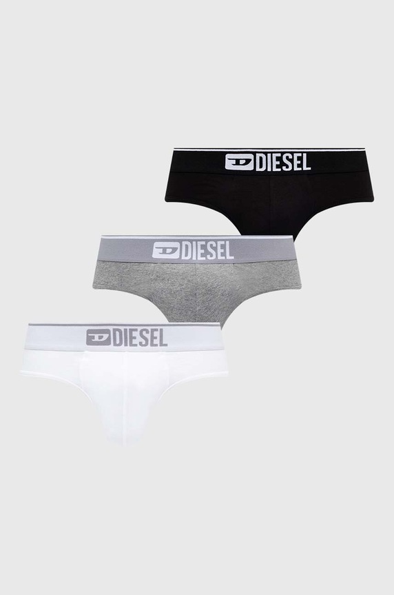 Spodní prádlo Diesel UMBR-ANDRETHREEPACK 3-pack pletenina šedá 00SH05.0GDAC