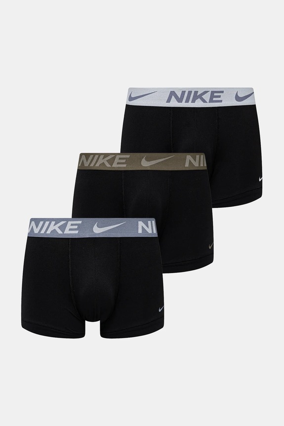 Bokserice Nike 3-pack bez uzorka crna 0000KE1156.