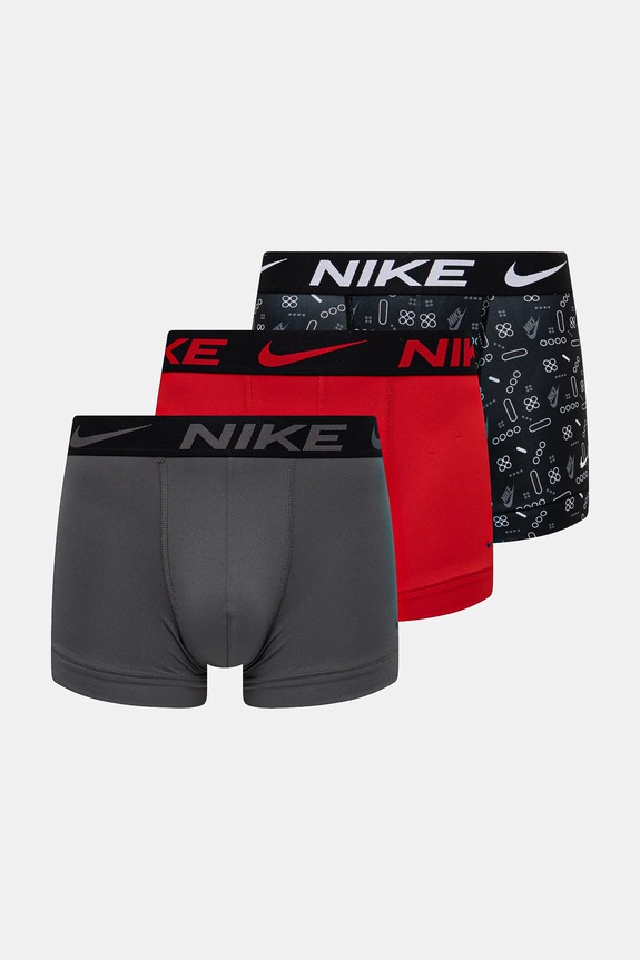 Μποξεράκια Nike 3-pack εμπριμέ γκρί 000PKE1156