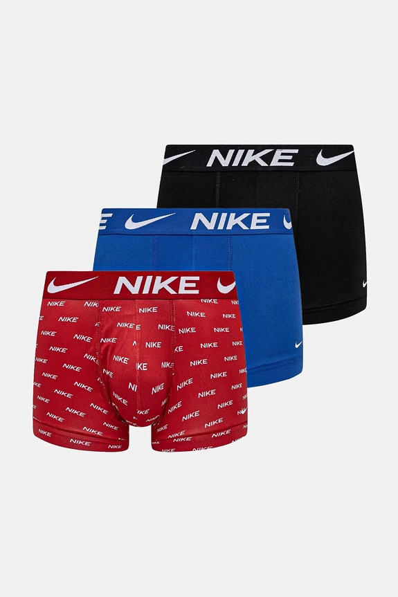 Boxerky Nike 3-pack hladký černá 000PKE1156