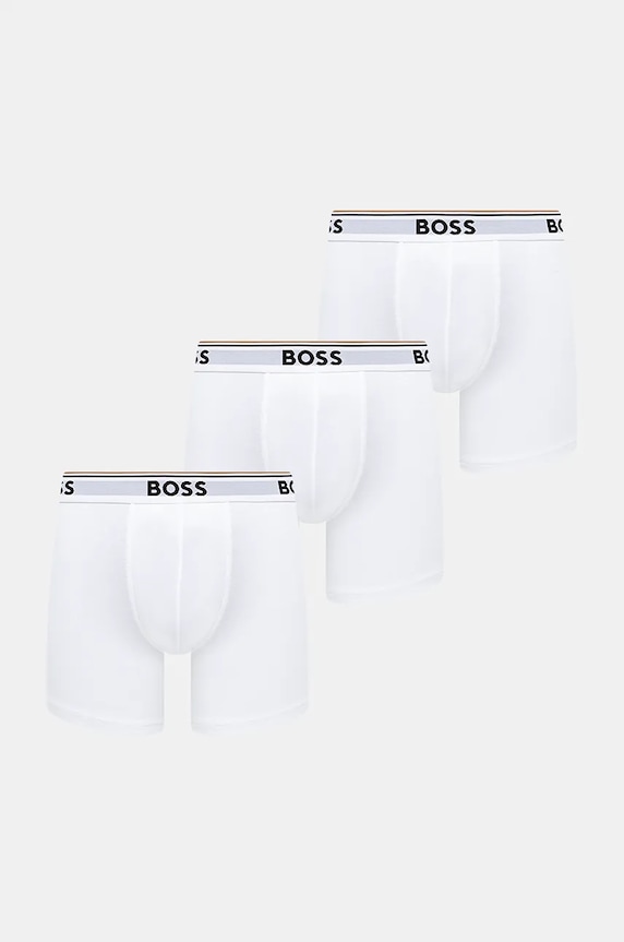 Boxerky BOSS 3-pak BoxerBr 3P Power bavlna biela 50475282