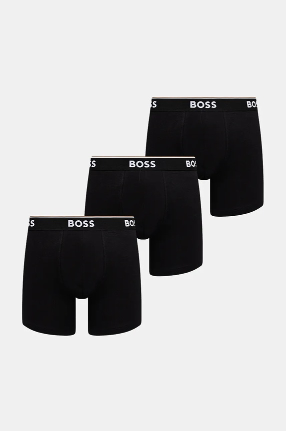 BOSS bokserki 3-pack BoxerBr 3P Power bawełna czarny 50475282
