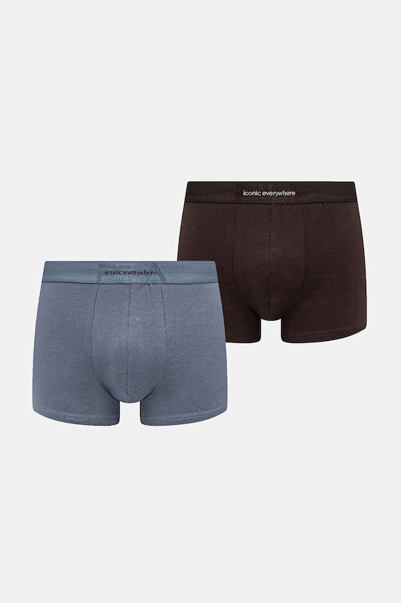 Boxerky Fila 2-pack pletenina modrá FU5272.2